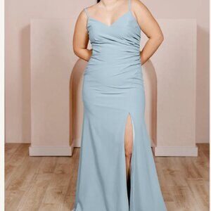 Rory Crepe Dress (Light Blue)